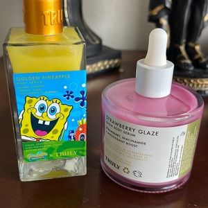 Used once TRULY Golden Pineapple Body Serum & Strawberry Glaze Glow Body Serum